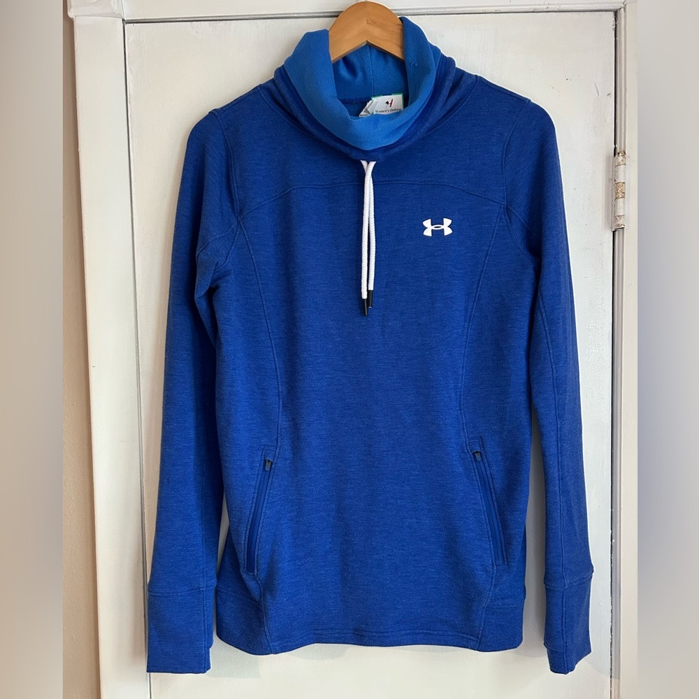 Under Armour Royal Blue Funnel Neck Lightweight Pullover